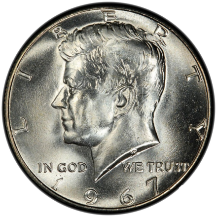 1967 Kennedy Half Dollar - 40% silver