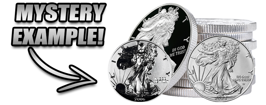 Example Mystery Silver Eagle
