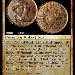 Draped Bust Half Cent