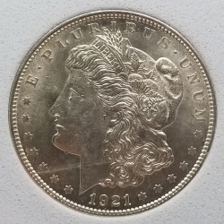 1921 Morgan S$1 SS MS-63 Obv