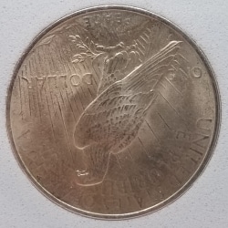 1924 Peace S$1 SS AU-58 Rev