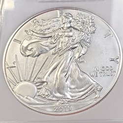 2019 Silver Eagle - First from Box Early Release - Straps Label
