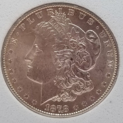 1878-S Morgan S$1 SS MS-60 Obv