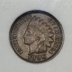 1896 Indian Cent - XF45