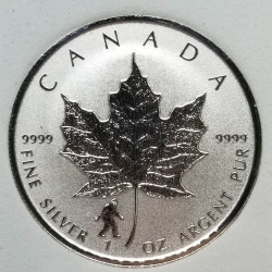 2016 Canada Silver Maple - Bigfoot Privy Reverse