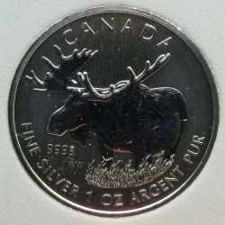 2012 Canada Silver Moose 1oz