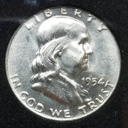 1954-D Franklin Half Dollar MS-64