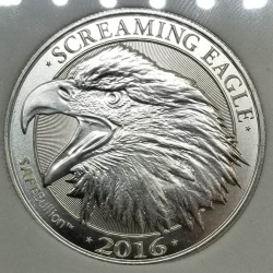 2016 1oz Silver: Intaglio Mint - Screaming Eagle