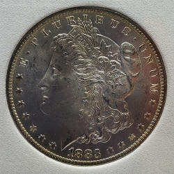 1883-O Morgan S$1 SS / MS-64